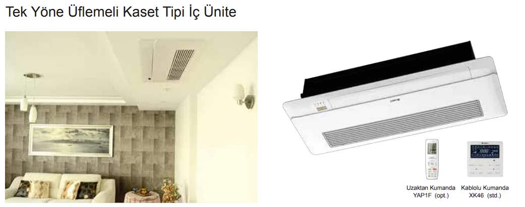Gree GMV Tek Yönlü Kaset Tipi İç Ünite